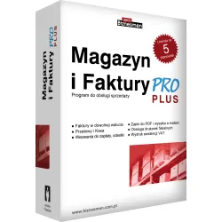 Magazyn i Faktury PRO Plus 1 firma / 5 stanowisk
